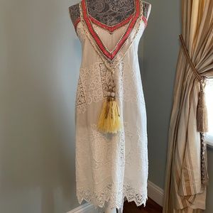 NWOT - White Eyelet Dress/Coverup (XS)
